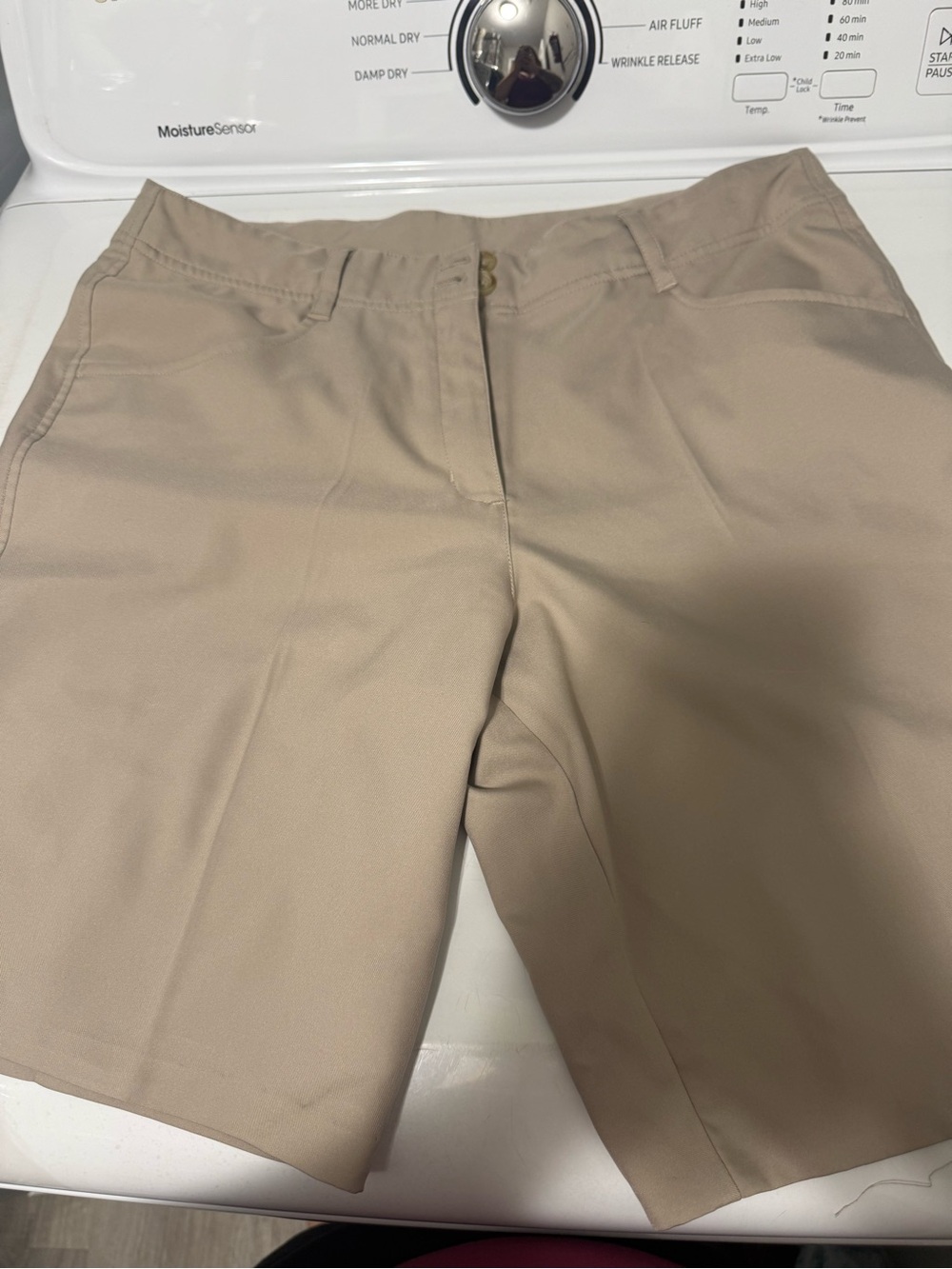 Women’s Athletic Shorts – Beige Performance Shorts